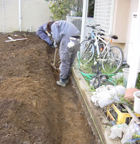 事務所駐車場工事